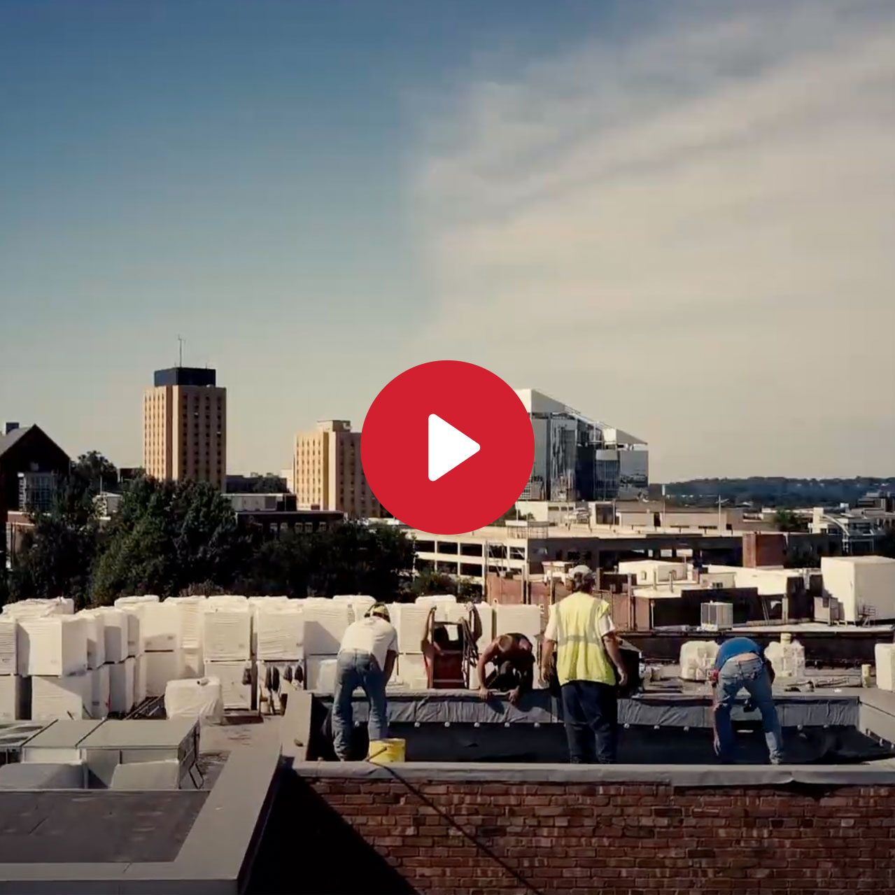 people on roof